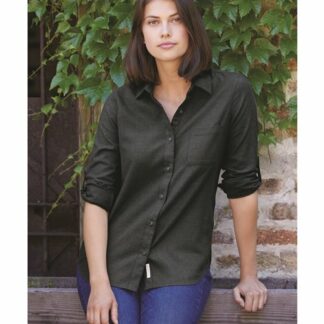 Women’s Vintage Brushed Flannel Solid Shirt