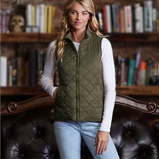 Women's Vintage Diamond Quilted Vest