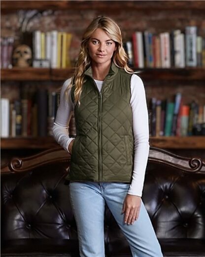 Women's Vintage Diamond Quilted Vest